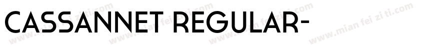 cassannet regular字体转换